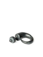 Parts of Four boucle d'oreille Little Horn en argent sterling - Noir