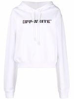 Off-White hoodie à logo strassé - Blanc