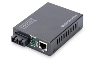 Digitus Fast Ethernet, RJ-45/SC netwerk media converter 100 Mbit/s 1310 nm Multimode Zwart