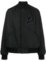 Y-3 veste bomber à patch logo - Noir - thumbnail