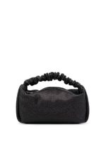 Alexander Wang mini sac Scrunchie à ornements en cristal - Noir - thumbnail