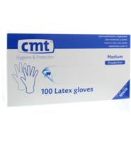 Cmt Cmt Onderzoekshandschoen Latex Naturel Poedervrij M (100st)