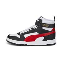 PUMA HOGE Sneakers RBD Game 385839 05. voor Mannen, Kleur Wit Zwart ROOD, Kleur: wit, 44.5 EU
