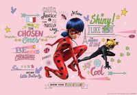 Fotobhenag Miraculous Lady Bug en Cat Noir XXL - Grafitti