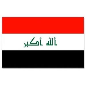 Landen thema vlag Irak 90 x 150 cm feestversiering