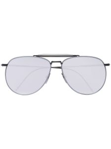 Thom Browne Eyewear lunettes de soleil à monture aviateur - Métallisé