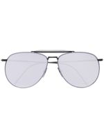 Thom Browne Eyewear lunettes de soleil à monture aviateur - Métallisé