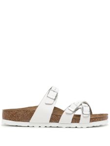 Birkenstock sandales France en cuir à brides - Blanc