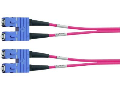 Telegärtner L00882A0020 Glasvezel Optische vezel Aansluitkabel [1x SC-stekker - 1x SC-stekker] 50/125 µ Multimode OM4 3.00 m