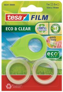 tesa Mini ecoLogo® 58241-00000-01 tesafilm ecoLogo Lichtgroen (l x b) 10 m x 19 mm 1 stuk(s)