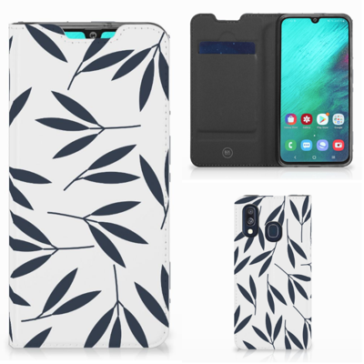 Samsung Galaxy A40 Smart Cover Leaves Blue Samsung Galaxy A40 Smart Cover Leaves Blue