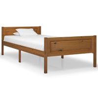 Bedframe massief grenenhout honingbruin 90x200 cm - thumbnail