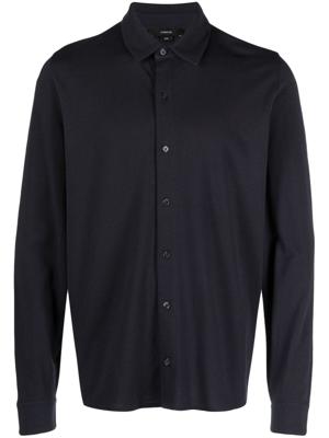 Vince Poloshirt met lange mouwen - Blauw