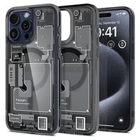 iPhone 15 Pro Spigen Ultra Hybrid Mag Hoesje - Zwart / Zero One - thumbnail