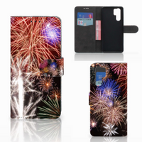 Huawei P30 Pro Wallet Case met Pasjes Vuurwerk - thumbnail