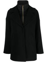 Herno padded-bib single-breasted coat - Noir - thumbnail