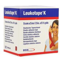 Leukotape K Kleefwindel Elast Rood 5,0cmx5m 1 - thumbnail