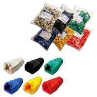 LogiLink MP0008 Knik beveiligingshuls voor RJ45 Blauw 100 stuk(s) - thumbnail