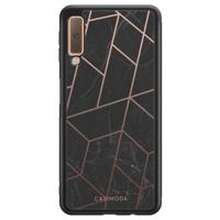 Samsung Galaxy A7 2018 hoesje - Marble grid