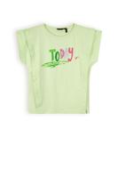 NoNo Meisjes t-shirt print - Kiam - Spring groen - thumbnail