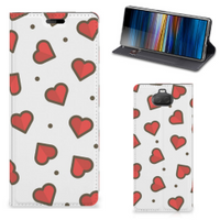 Sony Xperia 10 Hoesje met Magneet Hearts