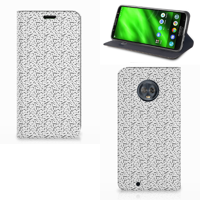Motorola Moto G6 Hoesje met Magneet Stripes Dots