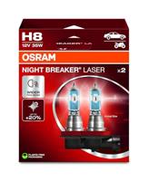 OSRAM NIGHT BREAKER LASER H8, +150% meer helderheid, halogeen koplamplamp, 64212NL-2HB, 12V, Hangende vouwdoos (2 lampen)
