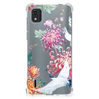 Nokia C2 2nd Edition Case Anti-shock Bird Flowers