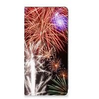 Motorola Moto E13 4G Hippe Standcase Vuurwerk