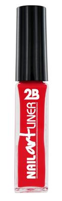 2b 2b Nail Art Liner Coral Red 14 - Nagellak 8ml