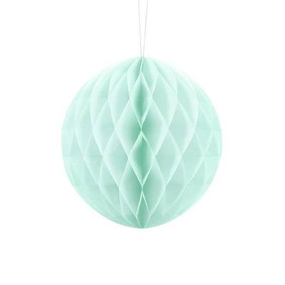 Honeycomb decoratie mintgroen 20cm