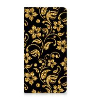 Google Pixel 7 Smart Cover Gouden Bloemen