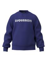 Dsquared2 Kids Sweater met logoprint - Blauw