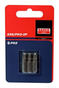 Bahco x3 bits ph1 25mm 1/4" dr standard | 59S/PH1-3P