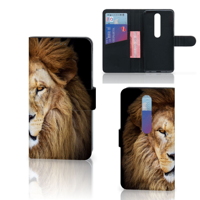 Nokia 6.1 (2018) Telefoonhoesje met Pasjes Leeuw