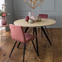 Light & Living Ronde Eettafel Magnifera Mangohout, 120cm - Bruin - thumbnail