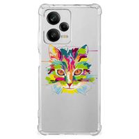 Xiaomi Redmi Note 12 Pro Plus Stevig Bumper Hoesje Cat Color