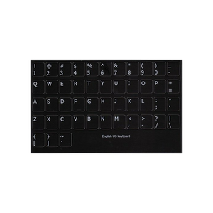 QWERTY English US keyboard stickervel