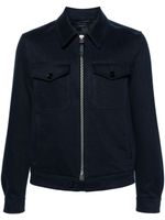 TOM FORD straight-point collar shirt jacket - Bleu - thumbnail