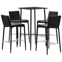 vidaXL 5-delige Barset kunstleer bruin