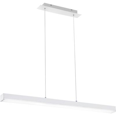 LED Hanglamp WiZ - Smart LED - Hangverlichting - Trion Lavar - 20W - Aanpasbare Kleur - RGBW - Rechthoek - Mat Wit - Aluminium