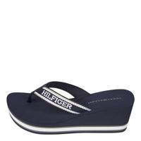 Tommy Hilfiger Sandalen met sleehak voor dames, Blauw, 41 EU