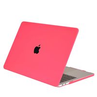 Lunso MacBook Air 13 inch (2018-2019) cover hoes - case - Mat Fuchsia