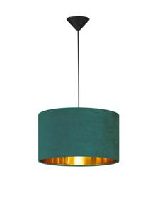 Fischer & Honsel Hanglamp Aura blauw velvet 60068