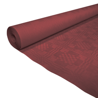 Papieren Tafelkleed Bordeaux Rood (1,19x8m)