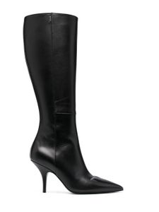 Patrizia Pepe bottes en cuir 90 mm - Noir