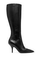 Patrizia Pepe bottes en cuir 90 mm - Noir - thumbnail