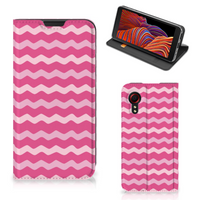 Samsung Galaxy Xcover 5 Hoesje met Magneet Waves Pink - thumbnail