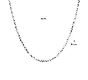 Ketting Venetiaans Bol zilver 1,5 mm