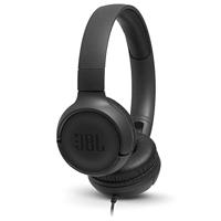 JBL Tune500 on-ear hoofdtelefoon met kabel - oortelefoon met 1-knops afstandsbediening, geïntegreerde microfoon en Alexa-integratie - bellen en muziek luisteren onderweg zwart